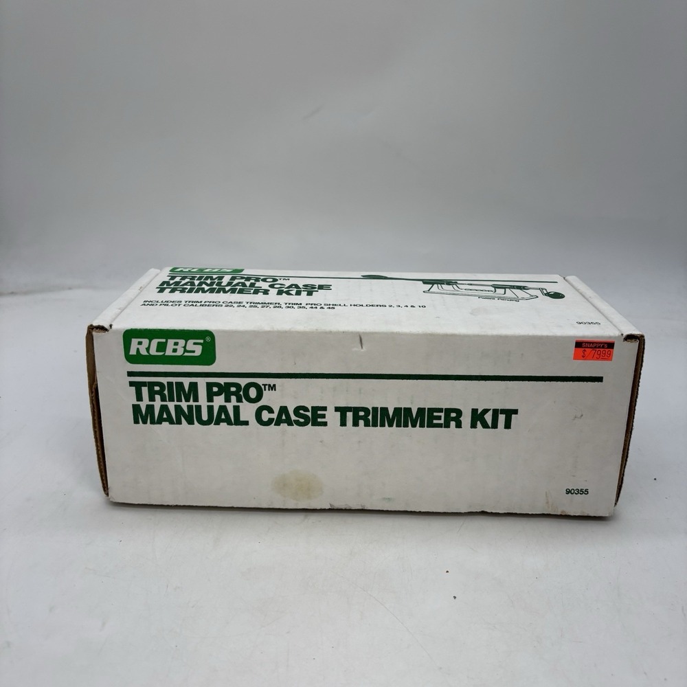 RCBS Trim Pro Manual Case Trimmer Kit #90355 In Box Unused Open